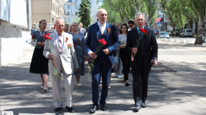 Телестудия ДонГУ о торжественном митинге в честь 79-летия Великой Победы