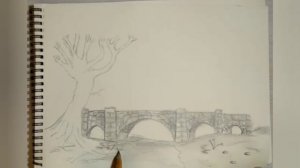 Рисунок карандашом, простой рисунок, пейзаж, сказочный мир, уроки рисования