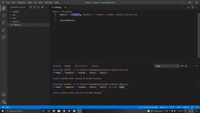 Tuple in Python - Full Tutorial || Python for Beginners in Tamil || #12