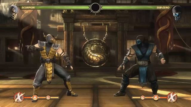 Mortal Kombat 9 - Scorpion обучение + комбо смотреть онлайн