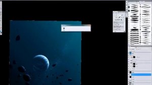 calm space painting photoshop