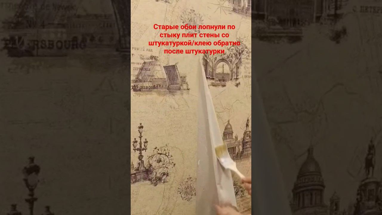 Разошелся стык обоев #малярныеработы #штукатурка #поклейкаобоев
