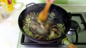 ГРИБ ЗОНТИК ЖАРЕНЫЙ В СМЕТАНЕ