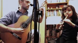 J.S.Bach - Minueto 114 - Duo Júlia e Thiago Abdalla