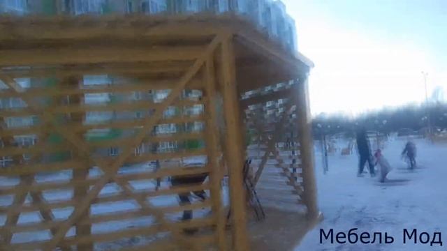 Пергола с качелями. смотреть онлайн