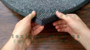 Ковер грязезащитный Цикада серый с резиновым кантом