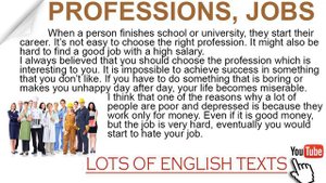 Professions, Jobs | Lots of English Texts with Audio