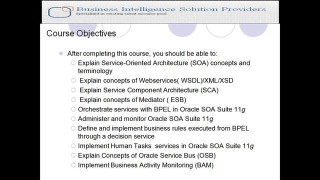 Demo Class Oracle SoA Introduction 0001 смотреть онлайн