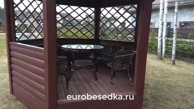 Шестигранная открытая беседка Хекса 6 м2 смотреть онлайн