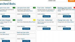 How to find a Text Color change Bot for chaturbate