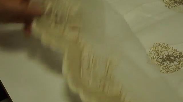 Видео: тюль #сетка с вышивкой арт.VALENSIA