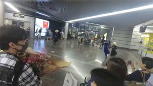 ❤️Как встретили Димаша Кудайбергена в аэропорту в Сочи 2018 г✯SUB✯