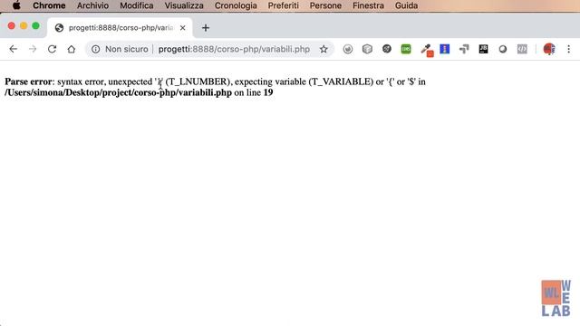 Mini Corso di PHP - 2. Le variabili смотреть онлайн