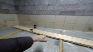 Каркас под ВАГОНКУ. Своими руками. #вагонка #баня #парная