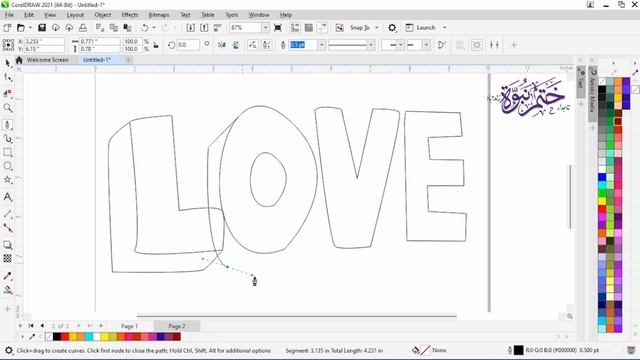 How To Create 3D Text Design in CorelDraw | 3d Typography | CorelDraw Tutorial смотреть онлайн