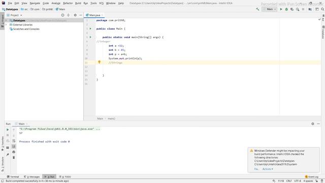 JAVA DATA TYPES | JAVA PROGRAMMING | JAVA |