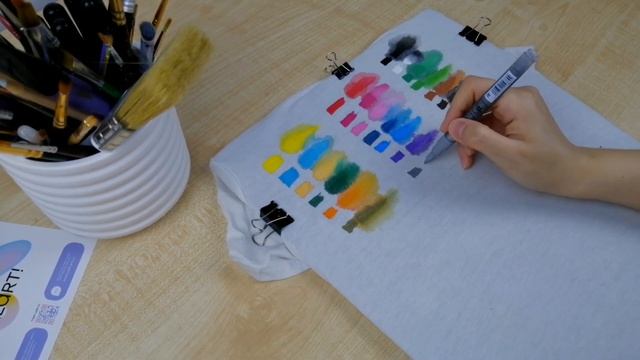 маркеры по ткани Collart, обзор маркеров по ткани,акриловые маркеры, роспись по ткани