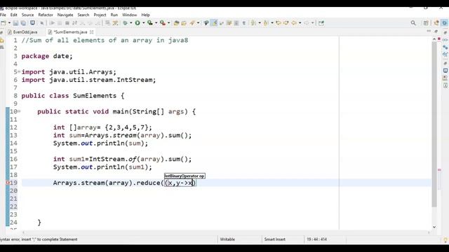 # 5 Different ways to sum all elements in an array in java8