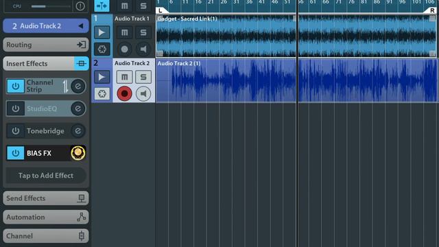 Bias Fx iPad in Cubasis and Korg Gadget Synth Blues смотреть онлайн