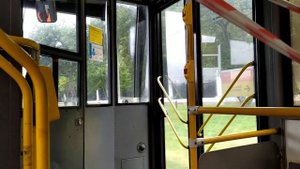 Поездка на троллейбусе TROLZA 5265.00 мегаполис маршрут 28 г. Москва / Московский троллейбус