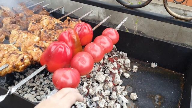 Мясо дикого кабана на мангале. смотреть онлайн