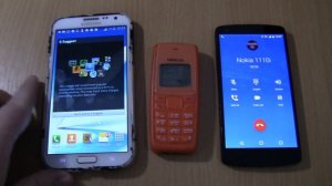 Samsung Galaxy Note 2 MIUI incoming call via Fake call+Nexus 5+Nokia 1110i