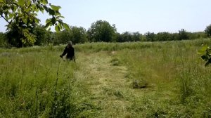 Бензотример. Мотокоса. как косить. с перегазовкой. с постояным газом. ли тапок в пол.