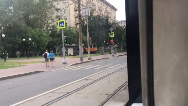 От Остановки«16-яПарковаяУлица»доОстановки«КомпьютерныйЦентрБудёновский»на трамвае12//27июня2021год