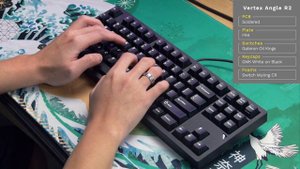 Typing Sounds: Vertex Angle R2 with Gateron Oil Kings (Starry)