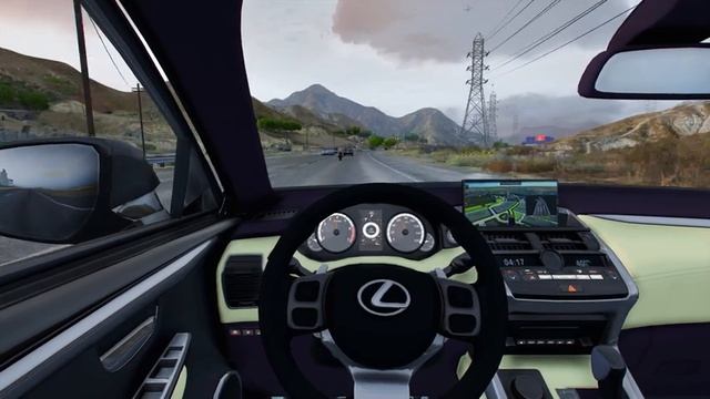 GTA5 | Realistic POV Drive Lexus NX200T with Steering Wheel смотреть онлайн