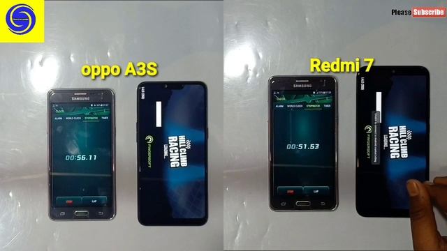 Oppo A3S vs Redmi 7 Speed Test comparison