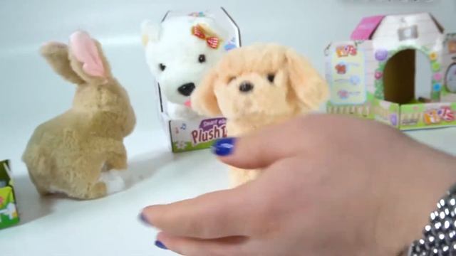 Игрушечные питомцы. Мягкая игрушка питомец. Обзор.
