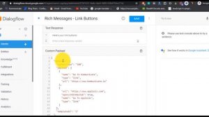 Create Rich Message buttons from Dialogflow - Kommunicate