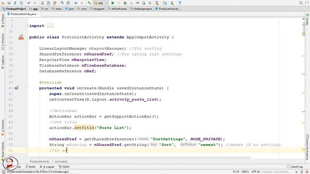 Android Firebase 05 : RecyclerView – Sorting Data смотреть онлайн