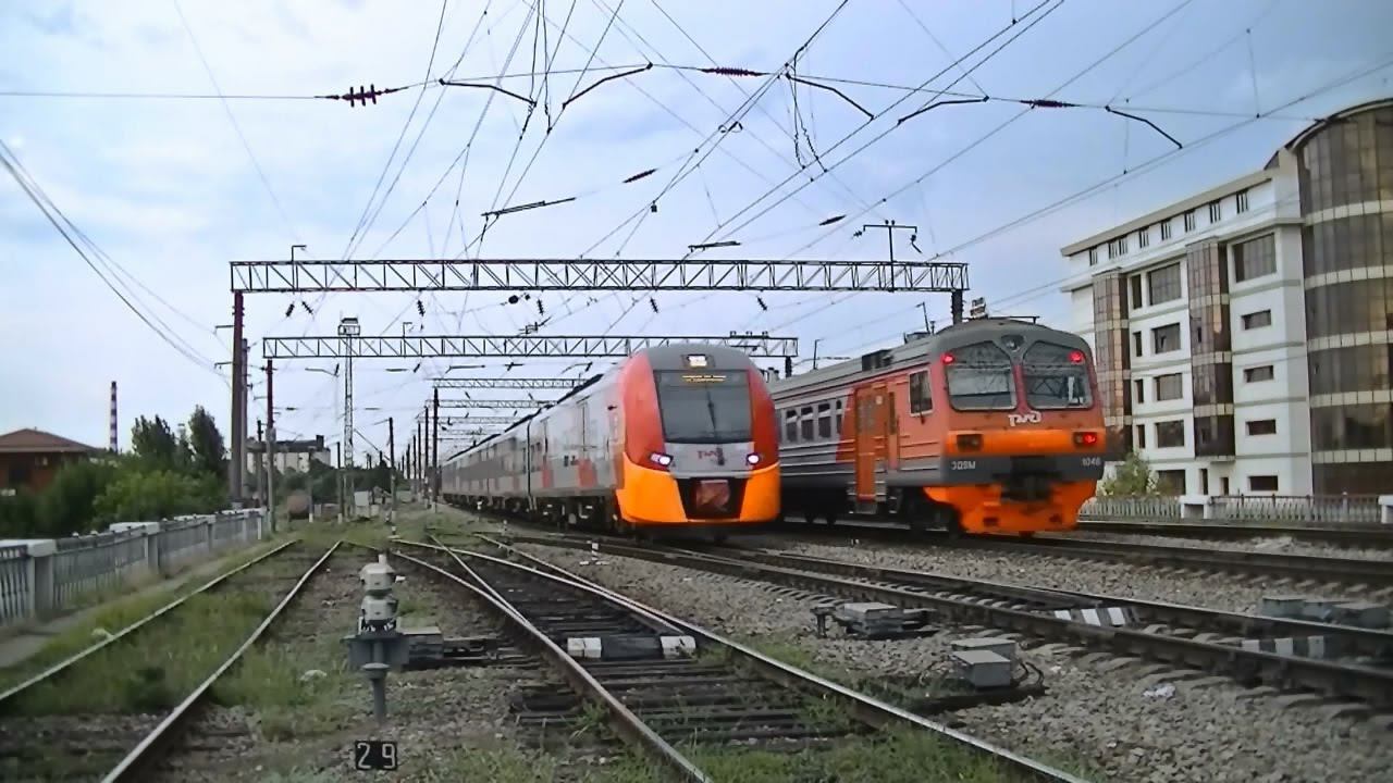 РЖД ЭД9М-1047/1046, "Ласточка" ЭС1-049 смотреть онлайн
