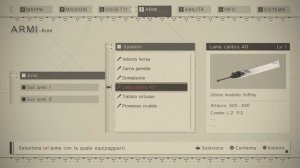 NieR:Automata TUTTE LE ARMI [ LAMA CALIBRO 40 ] Posizione ( Guida trofei )