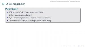 NMR and MRI for Chemists - Lecture 2, Instrumentation