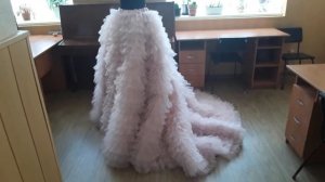 Шикарная богатая юбка со шлейфом. Юбка из евро сетки. Свадебная юбка или юбка для фотосессий.