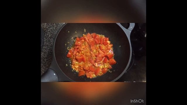 Мой любимый рецепт пасты с баклажанами и томатами.