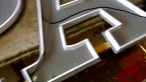 Наружная реклама своими руками. Объемные буквы с открытой подсветкой