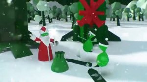 Зелёная зимняя и новогодния заставка карусель зима 2018.