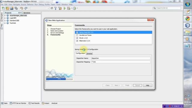 J2EE by integrating Strut + Spring + Hibernate 1 смотреть онлайн