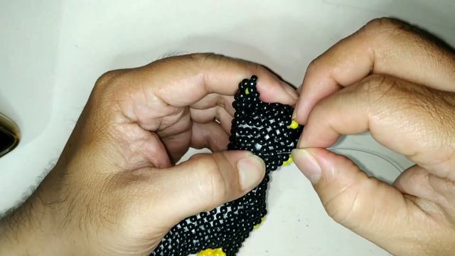 How to Bead Doberman Part 11(End)/Tutorial Doberman/Diy/Kerajinan manik/Manik Mote смотреть онлайн
