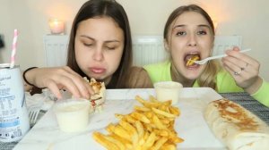 МУКБАНГ 2 ШАУРМЫ ЗА РАЗ??? ШАУРМА ЧЕЛЛЕНДЖ? / MissDiana #ШАУРМА #MUKBANG #shawarma #фастфуд