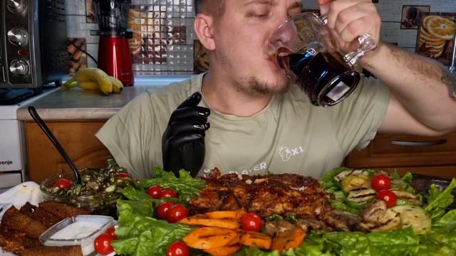Мукбанг  Рёбрышки Барбекю.  #mukbang #мукбанг #рёбра #врекомендации #корейскаяеда #врек