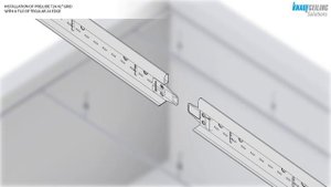 Installation of PRELUDE 24 XL² grid with a Tegular 24 tile