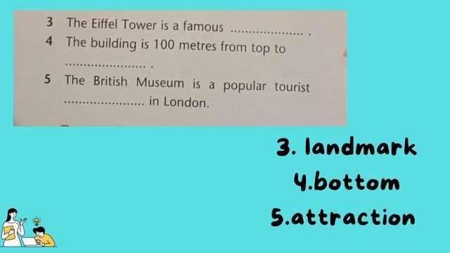 Ағылшын тілі 5 сынып Excel Workbook 10-бет, 1-тапсырма Fill in смотреть онлайн