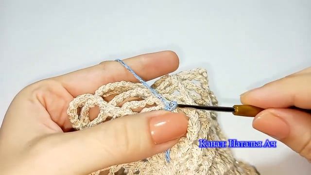 Узор из остатков на паутине крючком - Мастер-класс смотреть онлайн