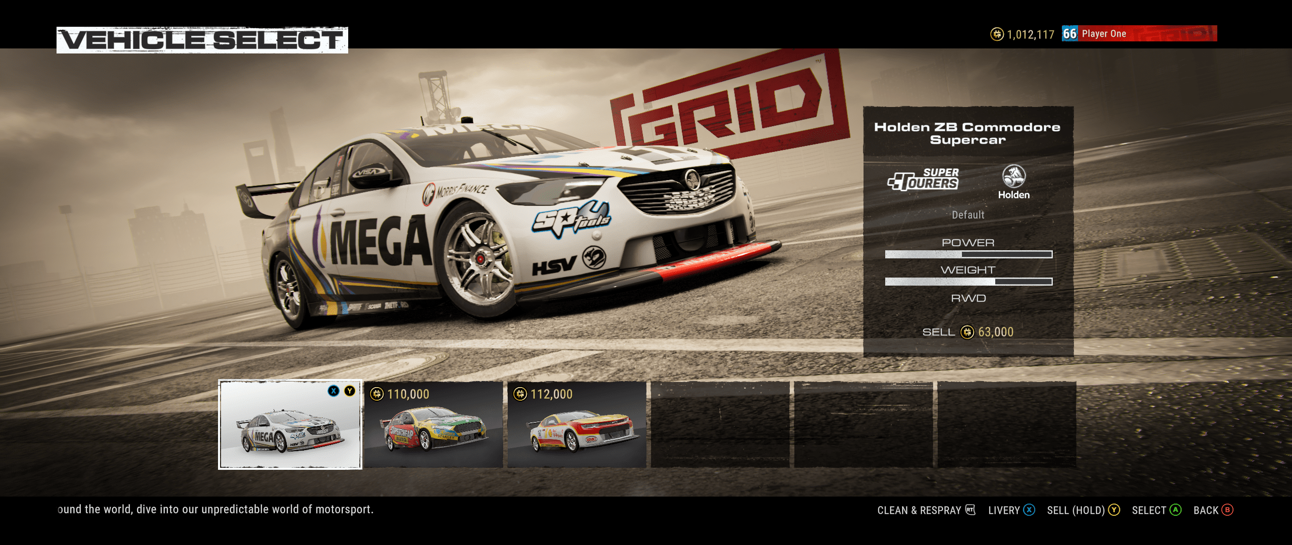 GRID (2019) - Holden ZB Comodore Supercar