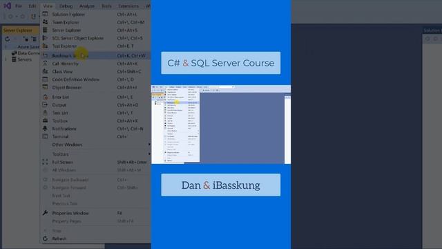 C# & SQL Server [Eng] 5. How to connect to a database in Visual Studio